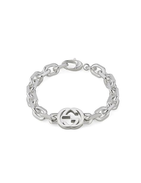 Bracciale Gucci Interlocking G in Argento .